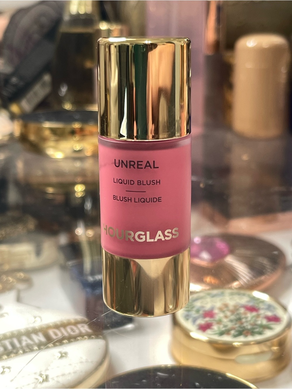 Hourglass unreal liquid blush in shade whim